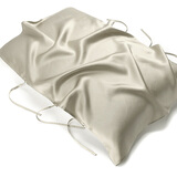 桑宋重磅真丝枕巾丝绸枕头巾100%桑蚕丝美容护肤透气抗菌单人6根绑带