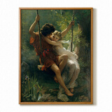 绮罗世界梵高装饰画 沙发墙三联画客厅 北欧卧室梵高莫奈风景油画餐厅 库特春光30*40木色 尺寸如图【可定制大尺寸】 框色如图【两件以上可以