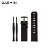 佳明（GARMIN） Fenix3 红织线黑色皮表带，适用于Fenix3/Fenix3HR/Fenix5X/Fenix5XP/D2/MK1