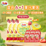 都乐（Dole）蒟蒻6+1草莓菠萝味果汁果冻 130g*3袋 儿童休闲零食 0脂肪