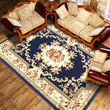 紅葉手工立体剪花欧式地毯客厅沙发茶几卧室餐厅家用商用加厚高密耐磨 1252B深蓝色 1.6*2.3米 厚1.5cm 重17斤