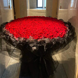 鲜花情99朵红玫瑰鲜花束同城配送女朋友老婆生日花束表白礼物 震撼女王·999朵红玫瑰鲜花 同城配送 支持预约日期