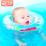 诺澳 婴儿游泳圈新生幼儿脖圈0-8个月适用 防翻防后仰小孩脖子圈 宝宝安全可调双气囊颈圈戏水救生圈