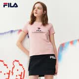 斐乐（FILA） 女装官方女士短袖T恤夏季休闲运动内搭t恤百搭短T上衣 麦町粉-F51W328152FPK L （170/88A/L）