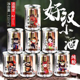 鲁窖小酒版白酒口杯酒小瓶酒整箱浓香型6瓶8瓶36瓶装口杯酒老酒高粱酒 42度 150mL 8瓶 整箱水浒版