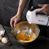 学厨 300W电动打蛋器 家用厨房手持不锈钢搅拌器 蛋糕奶油蛋白蛋清打发器 6棒配置 5挡调节 烘焙工具 WK8005