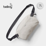 Bellroy澳洲Lite Sling 7L 春季新款轻行胸包户外骑行防轻泼水单肩斜挎包 月光白7L