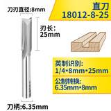 川木刃刀公制直刀木工刀具铣刀修边机刀头小锣机开料刀开槽刀1801 1/4*8