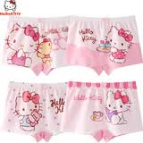 Hello Kitty女童内裤儿童短裤抗菌透气平角女孩三角宝宝四角底裤N195花色 160