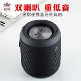 朗琴（ROYQUEEN） M350无线蓝牙音箱插卡户外便携式重低音炮手机迷你小音箱音响TWS无线互联 魅惑黑 官方标配