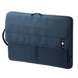 SANWA SUPPLY 笔记本电脑内胆收纳包 防泼水 日式手提电脑保护套 3色可选 深蓝色 11.6英寸