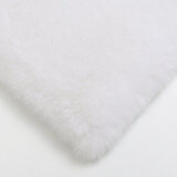 Y U-LIVE轻奢仿兔毛隔凉地毯卧室客厅满铺网红女生房间毛绒撸猫感飘窗长绒 兔毛纯白色【长毛升级加厚加密】 50cmx160cm【特价款】