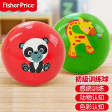 费雪(Fisher-Price)婴幼儿童玩具球 宝宝初级训练球（两个装绿色）F0903生日礼物礼品送宝宝