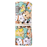 【9成新】马可（MARCO）72孔笔帘 萌猫笔帘 笔袋 卷式布艺帆布笔帘素描彩色铅笔笔袋 750004A
