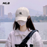 美职棒（MLB）旗舰官网男女帽子运动休闲鸭舌帽情侣遮阳帽软顶棒球帽 / 纽约洋基队/象牙色/77 F