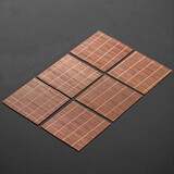 裕凡 竹制茶杯垫防滑防烫复古中式 壶垫壶承垫隔热垫家用日式 办公室杯垫套装镂空隔热功夫茶具茶道配件 03竹制杯垫9cm（方形6片装）