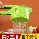 新厨仕（Necooks） 饺子菜馅脱水挤水器家用挤菜馅菜水工具省力厨房蔬菜脱水甩干器 大号PP款