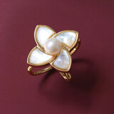 杭丝路丝巾扣环大中方巾扣服装配饰围巾扣衣角扣子教师节礼物 珍珠花朵