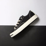 大孚飞跃黑色帆布鞋男女低帮开口笑复古板鞋轻便平底休闲运动鞋国潮621 黑色DF/1-621 43