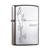 ZIPPO打火机原装之宝 锻纱镀铬-步步高升竹子美国进口煤油火机年货礼物 205-C-000017