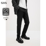 GXG男装小脚西裤修身休闲裤男 黑色 180/XL