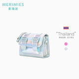 MERIMIES麦瑞迷官方 泰国剑桥包镭射mini百搭小包包斜挎包包女 Mini镭射银（国内现货）