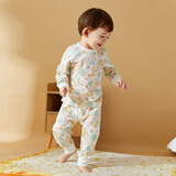 乖奇熊男女宝宝长袖长裤内衣套装春秋冬季婴儿童纯棉睡衣服家居服两件套