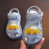 萌跑婴儿学步鞋 1-3岁宝宝千层底手工布鞋儿童夏季单凉鞋 849 24 内长15cm 16码脚长约14cm