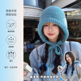 俞兆林包包帽大头围毛线帽子冬季女可爱包头帽巴拉克拉法帽毛绒针织帽女