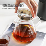 Mongdio手冲咖啡分享壶高硼硅透明耐热玻璃咖啡萃取滴漏壶600ML