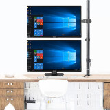 支尔成 17-27英寸加高显示器支架 80CM高度 显示器增高架 上下屏叠放炒股票电脑桌面支架 可调高低  MD6821