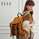 ELLE女包大容量旅行双肩书包电脑包初高中生生日礼物23207黄