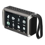 SANSUIF53山水F55新款双喇叭大功率音箱收录音机无线蓝牙小音响低音家用迷你小音箱高清视频播放器收音机 F55银空灰】升级7吋大屏/双喇叭 128G电影U盘64G歌充电器耳机收纳