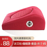 帝春堂坐灸器加大艾灸蒲团坐垫艾灸盒足灸妇科坐灸宫背腹灸打坐茶艺 【斜坡红】控温款 （长40CM 宽30CM）