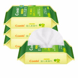 康贝（Combi） 婴儿手口湿巾 宝宝专用湿巾迷你小包/外出便携/加量装清洁湿纸巾 25片*4包 25抽 4包