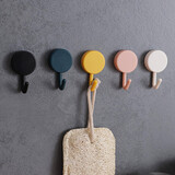 粘钩 强力无痕免钉粘贴挂钩 可爱创意装饰墙贴小挂钩北欧简约 混色【5个 散装】