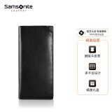 新秀丽（Samsonite）男士长款钱夹商务多功能牛皮钱包礼盒 TK6*09003送男友