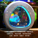 月光水母水母入门套装海水宠物迷你鱼缸赤月海月观赏桌面网红水母缸第5代 4L水母缸套装(2海月)