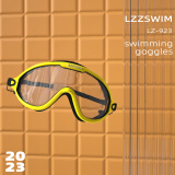 LZZ 泳镜男女士高清大框防水成人大童平光游泳护目眼镜套装训练装备 890黄色【关注加购有礼】
