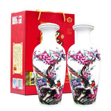 泓誉山西泓誉清香型白酒53度600ml*2瓶 景德镇陶瓷礼盒装 富贵吉祥2瓶礼盒装