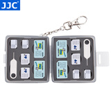 JJC 相机内存卡盒 存储收纳保护 SD CF TF SIM卡 PSV游戏卡 任天堂Switch卡盒 灰 4SIM+4MicroSIM+4NanoSIM
