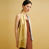 万事利真丝丝巾桑蚕丝女苏绣刺绣长巾披肩送妈妈生日礼物女士轻奢礼盒