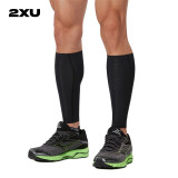 2XU MCS梯度压缩护腿 男女运动腿套马拉松跑步骑行小腿套跑步防抽筋 黑/尼禄 XS