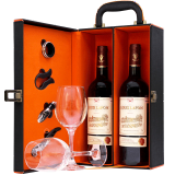 路易拉菲法国红酒2支礼盒装路易拉菲LOUISLAFON传承干红葡萄酒原瓶进口酒 双支礼盒装