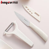 拜格（BAYCO）水果刀不锈钢刀水果刀套装2件套家用便携削皮刀刨削皮器CJTZ-999