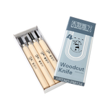 啄木鸟（Woodpecker） 雕刻刀版画刀木刻刀篆刻美术橡皮印章学生手工木雕刀木工模型diy 4件套