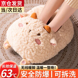 鲸乐访暖脚神器暖脚宝袋床上充电睡觉用脚冷捂脚暖宝宝热水袋家用取暖器 小绵羊【亲肤暖脚宝+防爆内胆】 保温12H丨亲肤可拆洗丨当/次日达