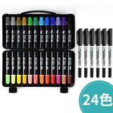 SIMBALION  雄狮水彩笔可水洗儿童幼儿园小学生画笔涂鸦套装手绘画画笔六一儿童节礼物 24色酷噜套装+6支双头勾线笔