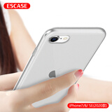 ESCASE iPhone se2/7/8手机壳苹果保护套 全包防刮防摔 磨砂工艺手感软壳适用于7/8/se2 白色