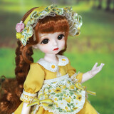 德必胜换装洋娃娃儿童公主玩具仿真关节BJD娃人偶手办玩偶女孩生日礼物 夏葵 6分30CM 28关节 官妆